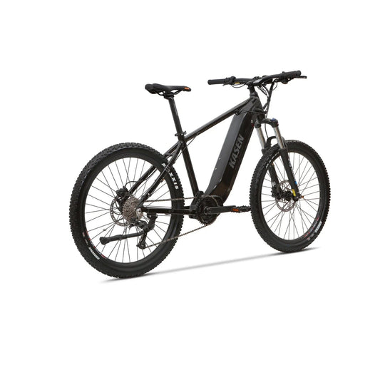 Black Kasen K2.0 500W eBike packaged in a box, product image showing the boxed black eBike.