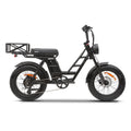 Black Kasen Malibu Step Thru eBike, side view, against a white background