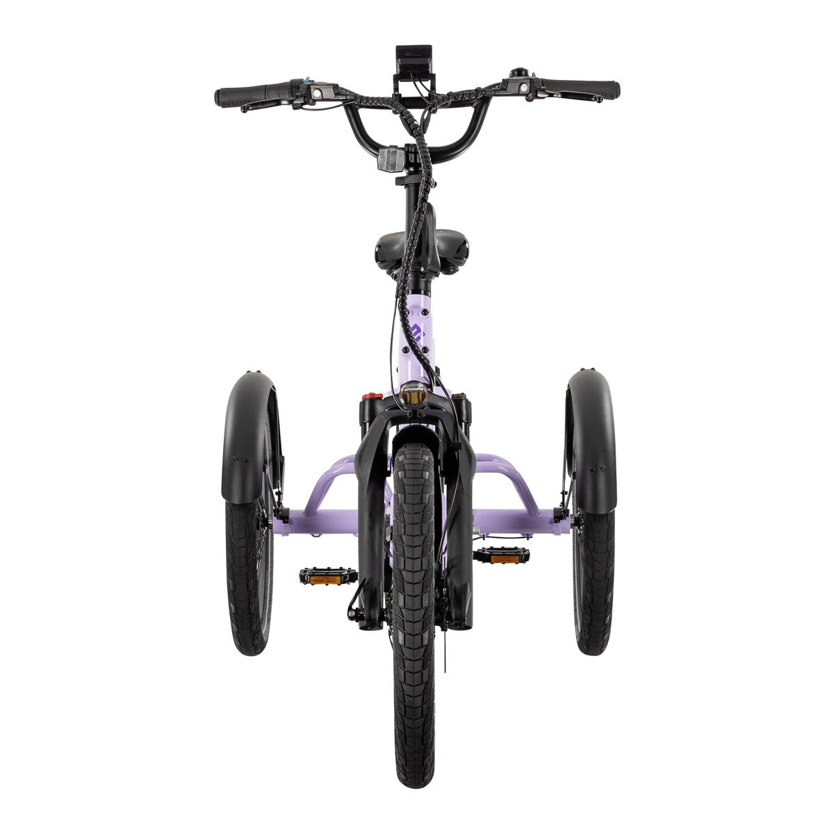 Lectric XP Trike2 electric tricycle in Lavender Haze, front view