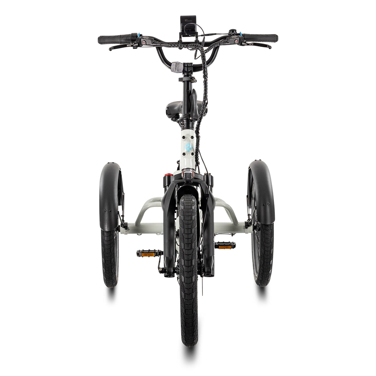 Lectric XP Trike2 electric tricycle in Stratus White, front view