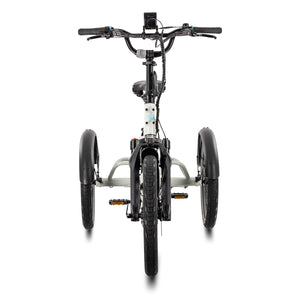 Lectric XP Trike2 electric tricycle in Stratus White, front view