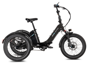 Lectric XP Trike 2 electric tricycle in Tempest Gray, side view, product image