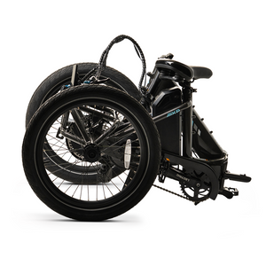 Lectric XP Trike 2 electric tricycle in Tempest Gray, side view, product image