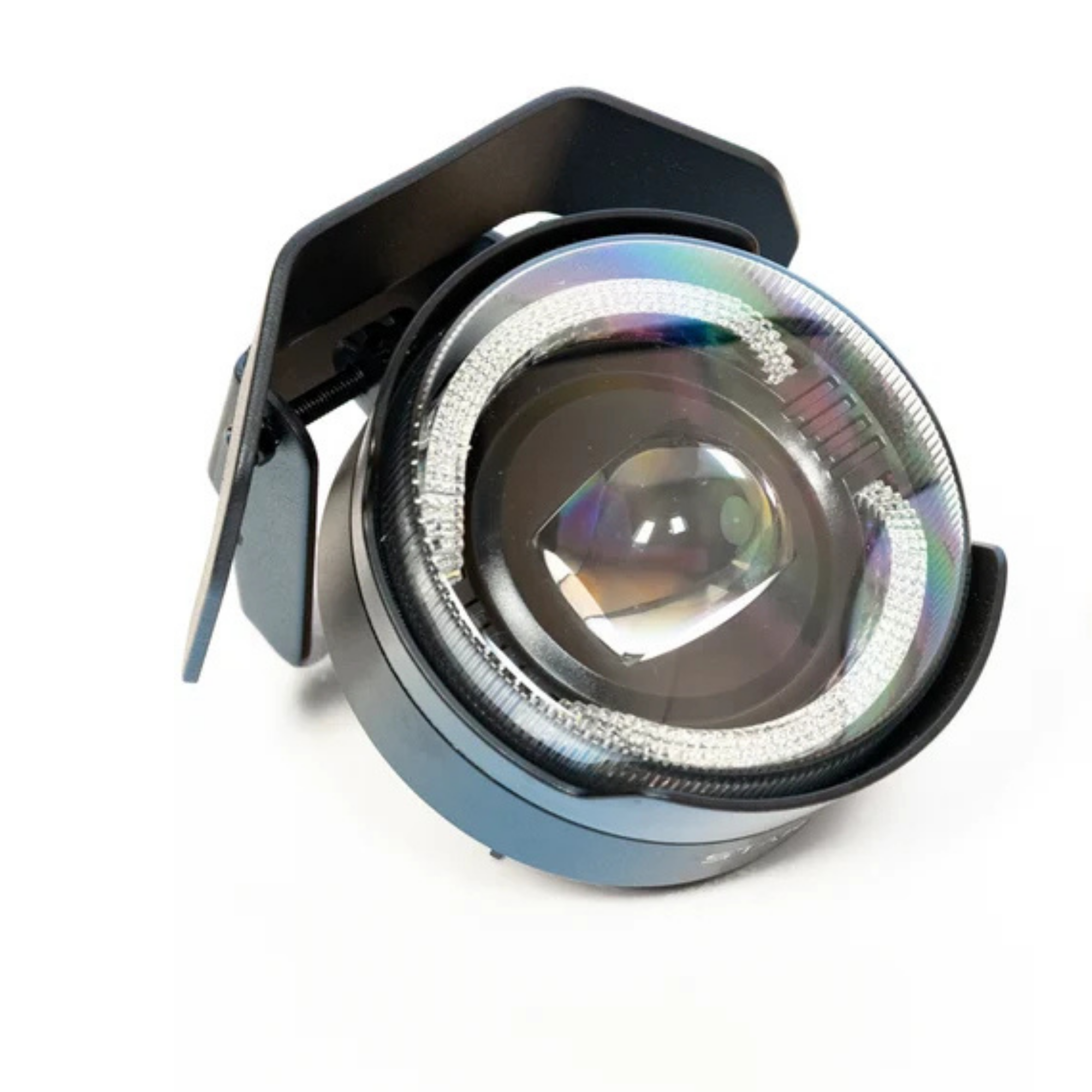 Front view of the Super73 Z Miami SE eBike featuring a mounted headlight on the handlebars.