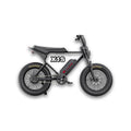 Black Macfox X1S eBike with single battery, shown in box, product image, SKU 810206240090