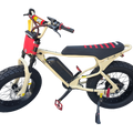 Macfox X7 custom eBike in Baja Red, side view, displayed against a plain background