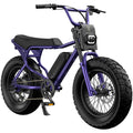 Macfox X7 eBike in Nebula Purple, side view, isolated on white background