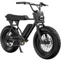 Black Macfox X7L eBike, side view, single bike against a plain background