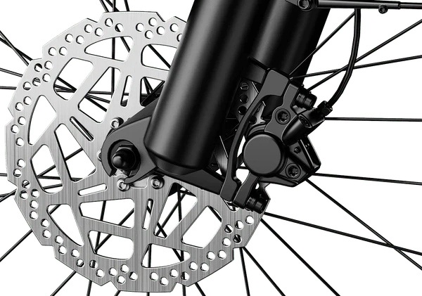 Black and red Mokwheel Obsidian ST eBike, side view, showcasing frame design and color scheme