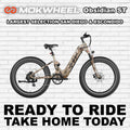 Mokwheel Obsidian ST eBike in Desert Camo color, side view, displayed against a neutral background