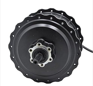 Close-up view of the Coastal Cruiser 52v 750w Bafang eBike motor core, showing detailed components and wiring.