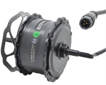 Close-up view of the Coastal Cruiser 52v 750w Bafang eBike motor core, showing detailed internal components and wiring.