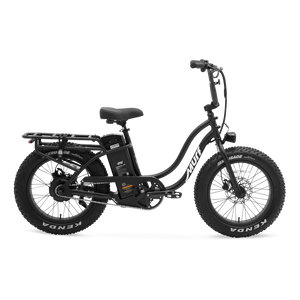 Obsidian Black Murf Higgs ST electric bike side view against a white background