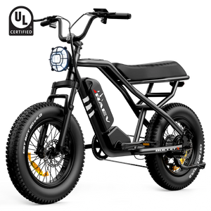 Metallic black Raev Bullet X eBike side view, showcasing sleek frame and modern design