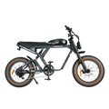 Electric bike, eBike Revi Cougar model in anthracite color, side view, isolated on white background