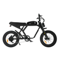 Black eBike Revi Cougar side view, showcasing sleek frame design and integrated battery