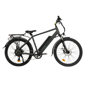 Antracit-colored eBike Revi Oasis.2 electric bicycle, side view, against a plain background