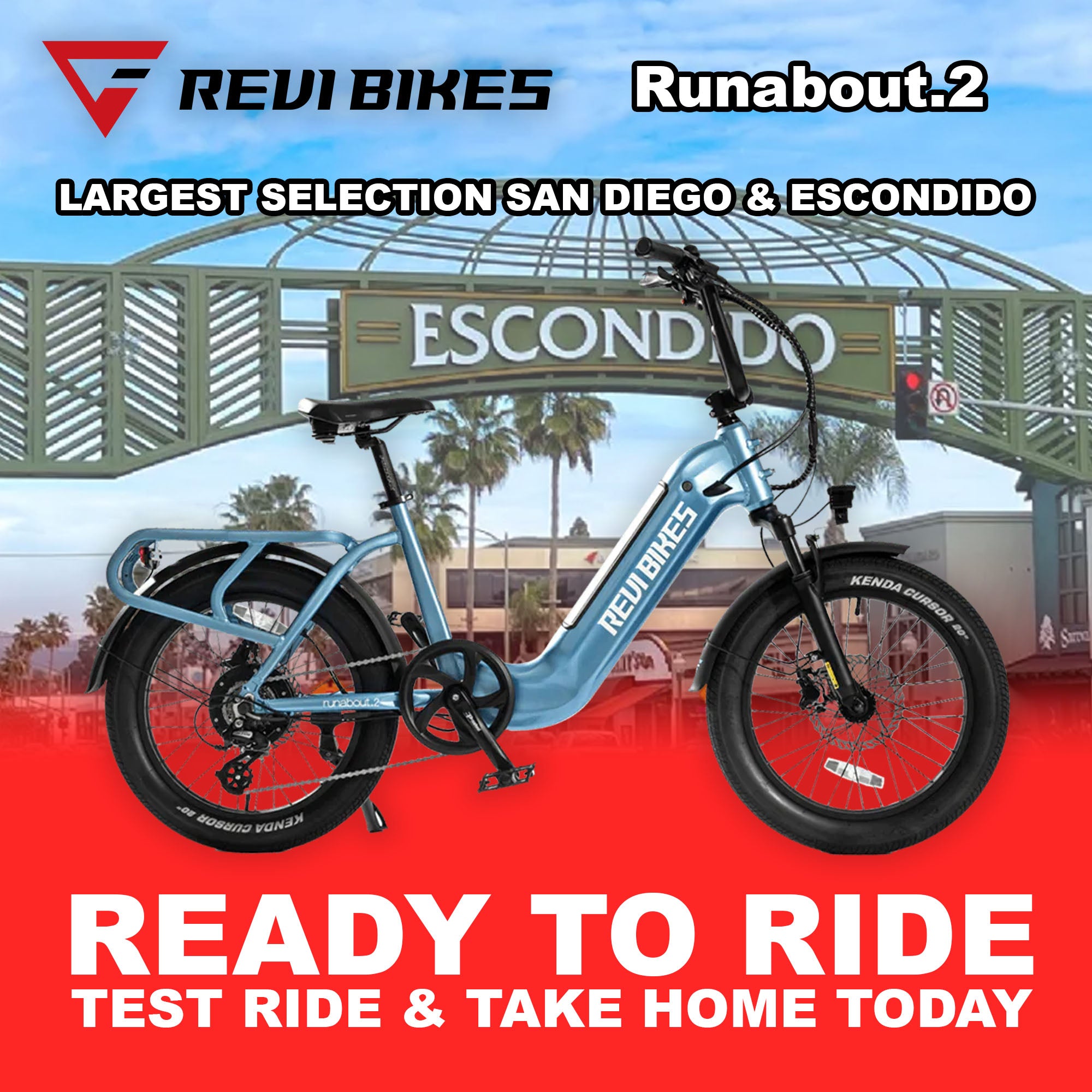 Electric bike in water blue color, side view, featuring a step-through frame and rear cargo rack, photographed against a plain background.