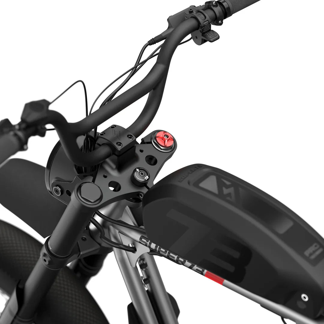 Super73 R Brooklyn SE electric bike in metallic aluminum finish, side view, displayed on a white background