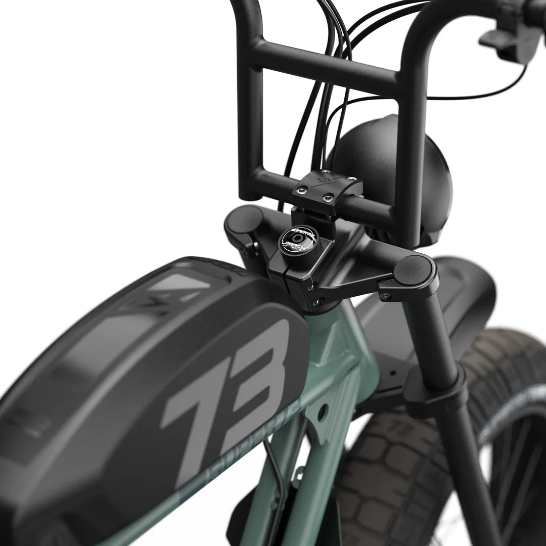 Super73 S2 Laguna eBike in Agave Green, side view, showcasing frame design and tires