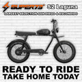 Super73 S2 Laguna electric bike in Blackout color, side view, displayed against a plain background