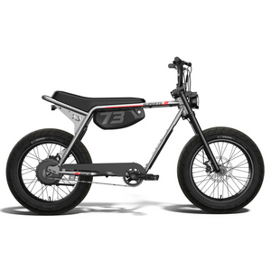 Super73 ZX electric bike in blackout color, side view, on a white background