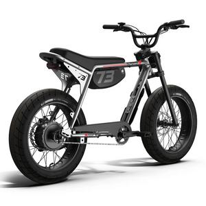 Super73 ZX Core electric bike in blackout color, side view, on white background