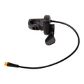 Lectric eBike left thumb throttle, model 108X-5, black plastic component with attached wiring, shown on a white background.