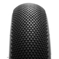 A black Maxxis SuperSucker 20x5 eBike tire with a rugged tread pattern, displayed against a white background.