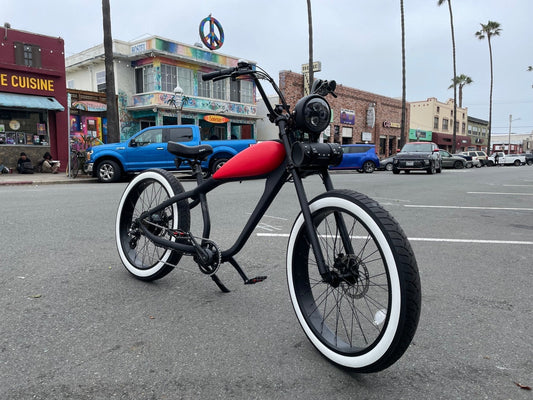 eBike Tires 26" x 4" White Wall Black Street for Fat Tire Electric Bike