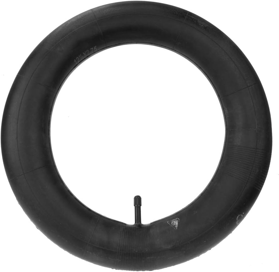 A 12.5x2.75 eBike inner tube displayed against a white background, showing the valve and rubber material.