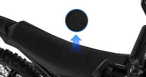 Side view of the eBike Tuttio Soleil 01 SE in matte black, showing its step-through frame, integrated battery, front suspension fork, and rear cargo rack against a white background.