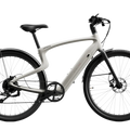 Urtopia Carbon Classic eBike in creme color, shown in small, medium, and large sizes
