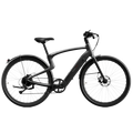 Urtopia Carbon Classic eBike in matte black, shown in small, medium, and large sizes