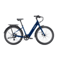 Velotric Breeze 1 electric bike in Lemans Blue, side view, against a white background