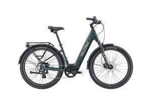 Velotric Discover 2 electric bike in pine green, side view, against a white background
