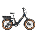 Obsidian black Velotric GoMad eBike side view, showcasing sturdy frame, thick tires, and integrated battery.