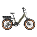 Velotric GoMad eBike in Sage color, side view, showcasing its frame, wheels, and battery.
