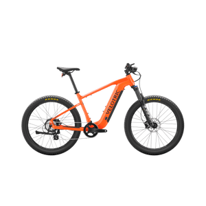 eBike Velotric Summit 1 in Sunrise Orange, side view, against a white background