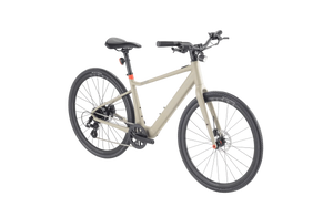 Velotric T1 ST Plus eBike in sand color, side view, product image