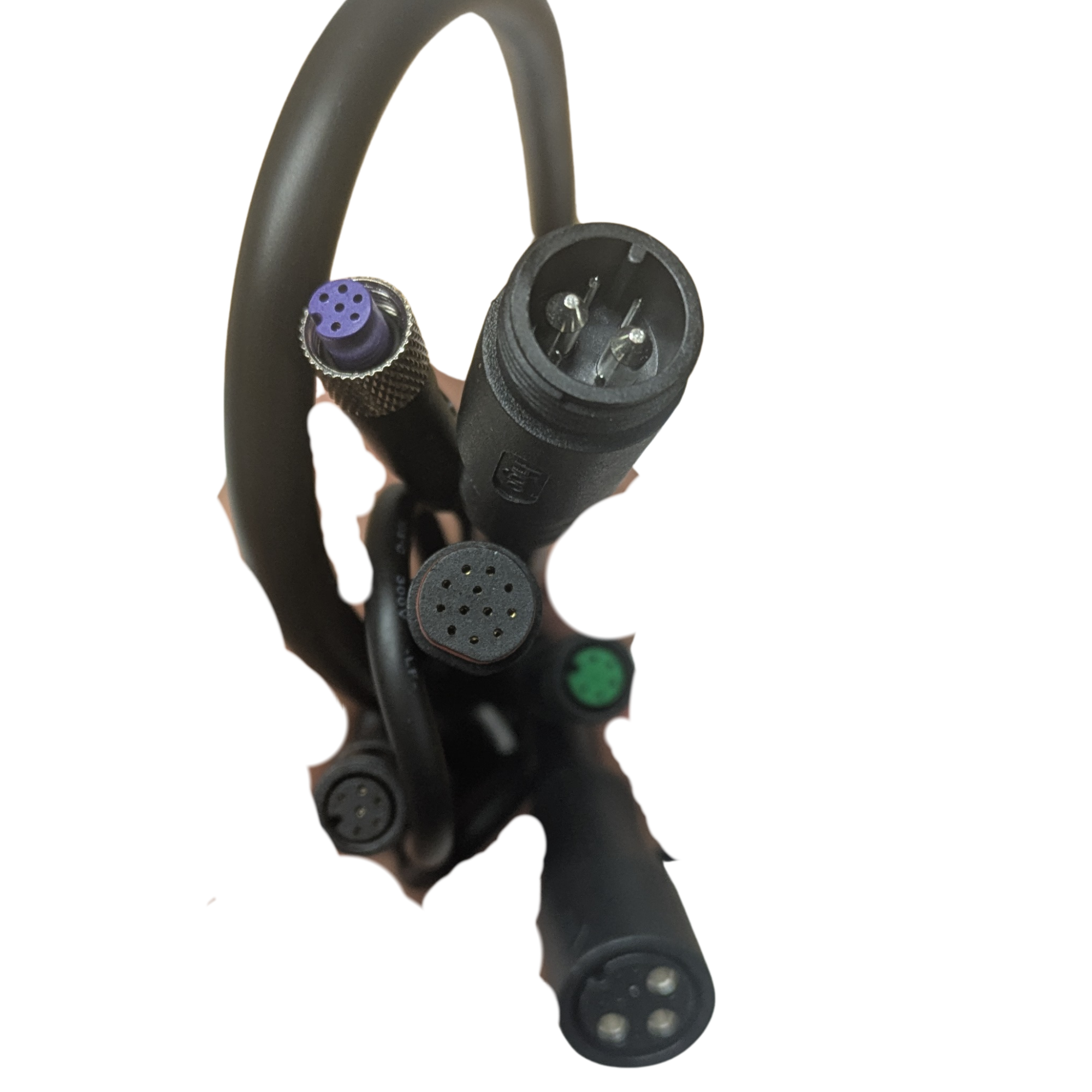 Front view of the Super73 Z Series FTEX EP600 EP126 eBike controller showing wiring and connectors