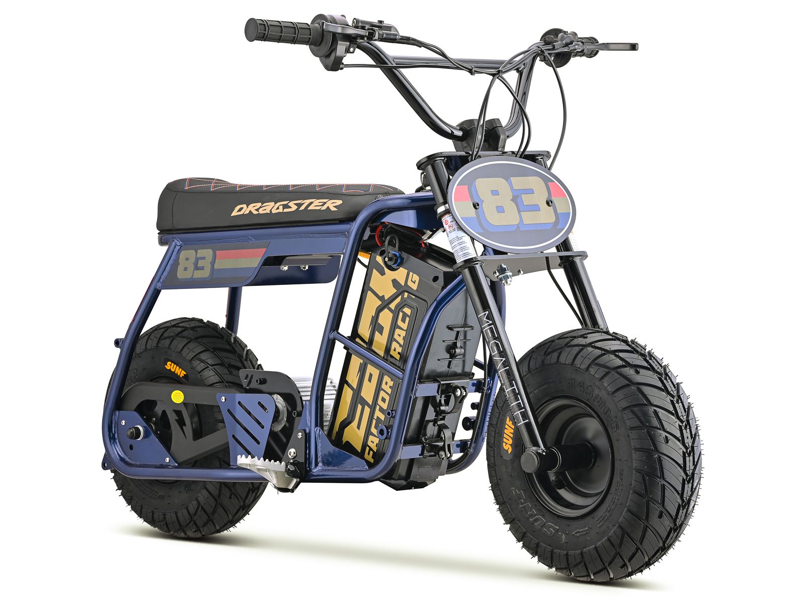 e moto electric bicycle STOMP EBOX Dragster 2000 w Micro eBike 16x4 Fat Tire Electric Micro eBike NAVY - SM WHEELS