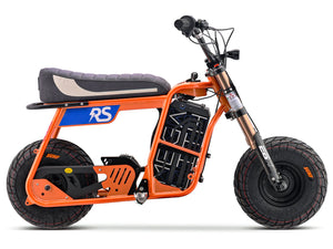 Ebox Dragster RS electric scooter in orange color, side view