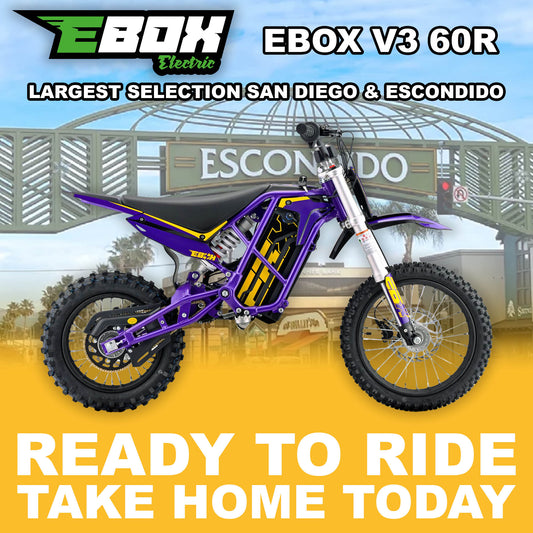 eMOTO Stomp Ebox V3 60 R - Purple & Gold - Ready to Ride