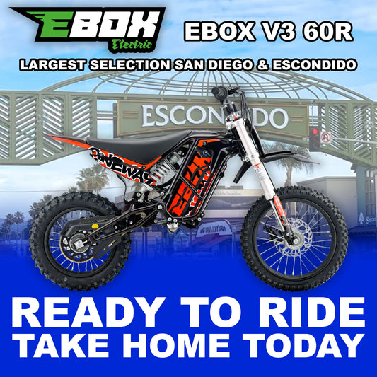 eMOTO Stomp Ebox V3 60 R - Red - Ready to Ride