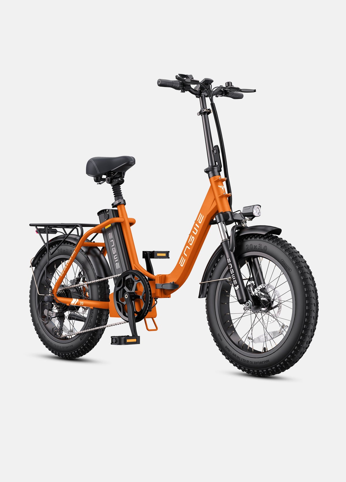 Engwe L20 2.0 folding step-thru electric bike in Orange