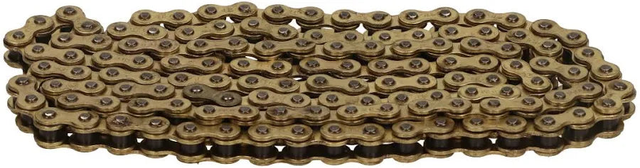 eMOTO Chain Ebox Dragster 219H 108 link gold motorcycle chain, factory sealed, no master link, product image