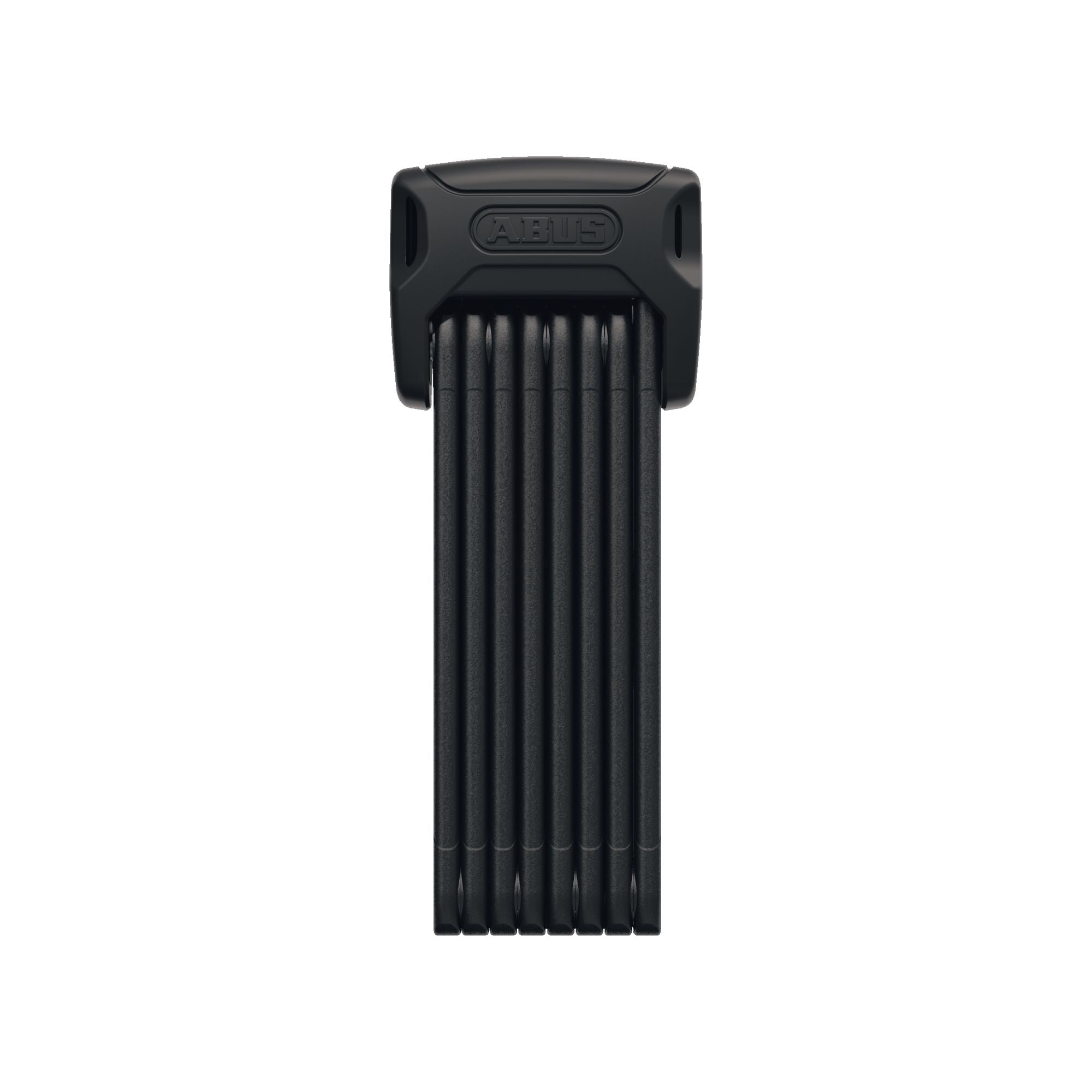 Close-up view of the Abus Bordo Big 6000K eBike lock attached to an eMOTO eBike, highlighting the lock's sturdy metal links and secure mounting on the bike frame.