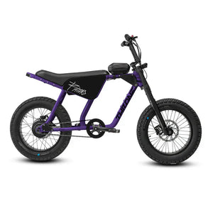 eMOTO eBike Strike Rhino in Grape Soda color, side view, against a plain background