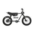 Super73 ZX SE eMOTO eBike in Blackout color, shown inside its original packaging box